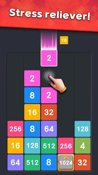 Взлом Drop Merge : Number Puzzle (Дроп Мердж)  [МОД Много монет] — последняя версия apk на Андроид screen 2