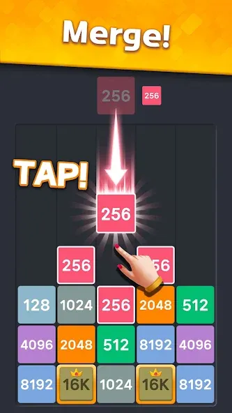 Взлом Drop Merge : Number Puzzle (Дроп Мердж)  [МОД Много монет] — последняя версия apk на Андроид screen 3