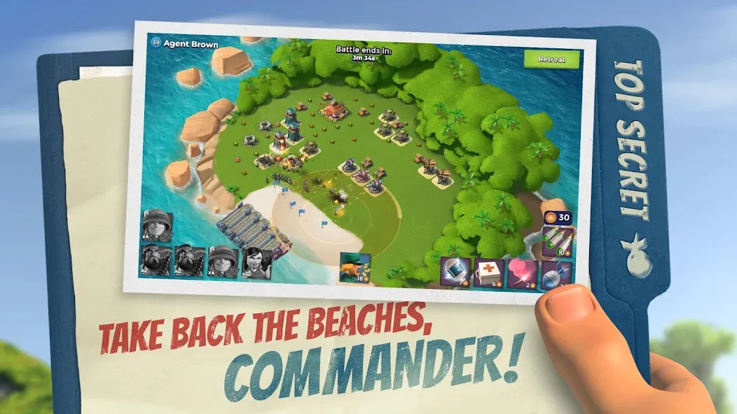 Скачать взлом Boom Beach (Бум Бич)  [МОД Меню] — последняя версия apk на Андроид screen 1