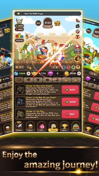 Скачать взломанную +9 God Blessing Cash Knight  [МОД Все открыто] — стабильная версия apk на Андроид screen 4