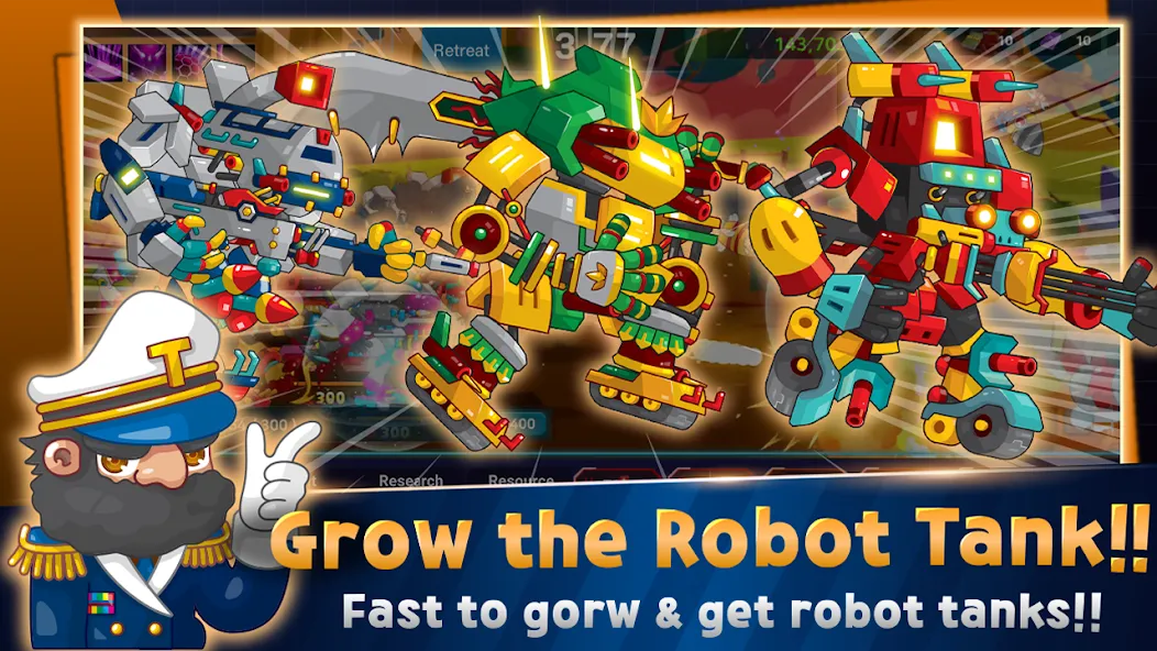 Взлом Mini Robot Tank : idle (Мини Робот Танк)  [МОД Menu] — последняя версия apk на Андроид screen 3