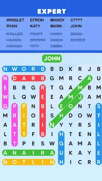 Скачать взломанную Word Search Puzzle Challenge (Уордсрч Пазл Челлендж)  [МОД Все открыто] — полная версия apk на Андроид screen 4