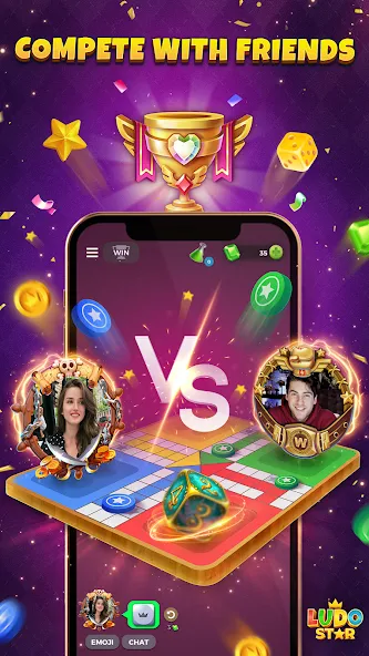 Взломанная Ludo STAR: Online Dice Game (Лудо СТАР)  [МОД Menu] — стабильная версия apk на Андроид screen 2