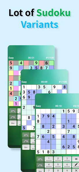 Скачать взломанную Sudoku offline (Судоку оффлайн)  [МОД Mega Pack] — последняя версия apk на Андроид screen 2