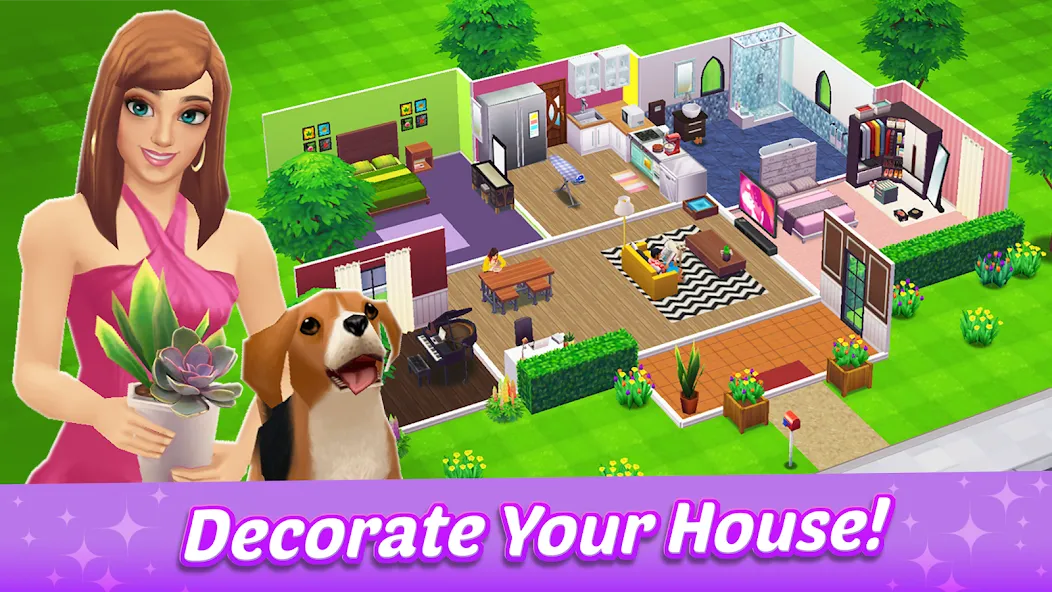 Скачать взлом Home Street — Dream House Sim  [МОД Меню] — полная версия apk на Андроид screen 1