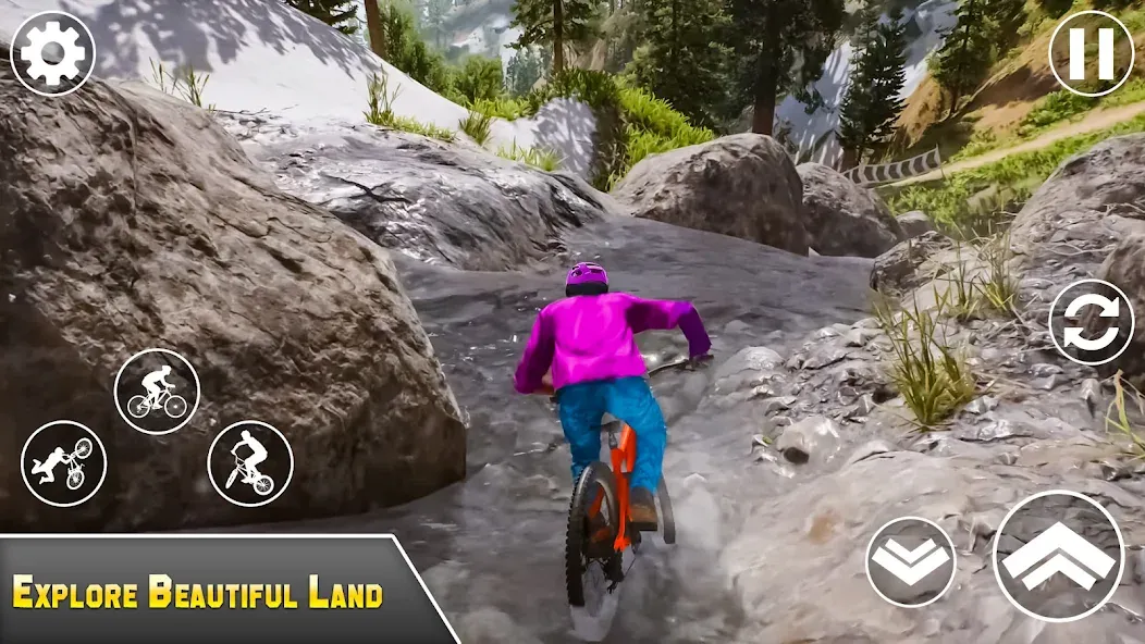 Скачать взломанную BMX Bicycle Games Offroad Bike  [МОД Menu] — полная версия apk на Андроид screen 1