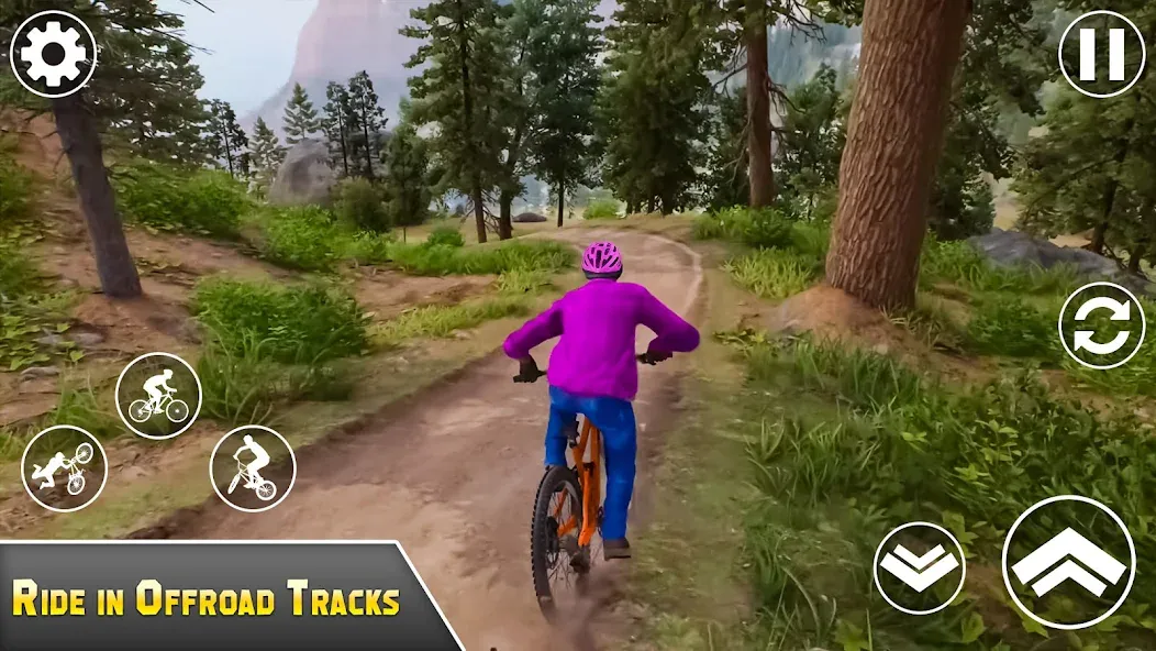 Скачать взломанную BMX Bicycle Games Offroad Bike  [МОД Menu] — полная версия apk на Андроид screen 2