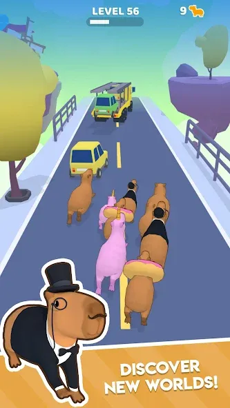 Скачать взломанную Capybara Rush (Капибара Раш)  [МОД Mega Pack] — последняя версия apk на Андроид screen 4