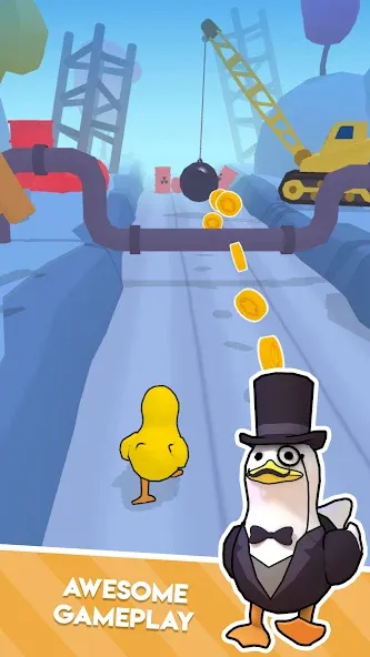 Взломанная Duck On The Run (Дак он зе Ран)  [МОД Unlimited Money] — полная версия apk на Андроид screen 2