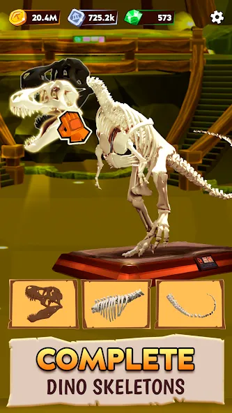 Скачать взломанную Dino Quest 2: Dinosaur Fossil (Дино Квест 2)  [МОД Все открыто] — полная версия apk на Андроид screen 3