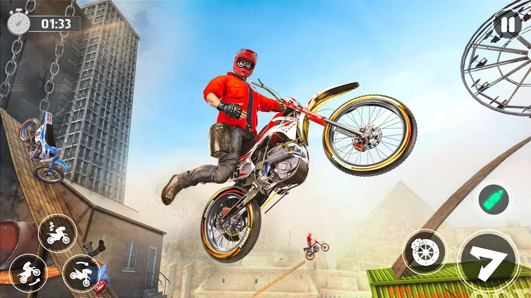 Взломанная Bike Stunt Race Tricks Master  [МОД Бесконечные деньги] — полная версия apk на Андроид screen 1