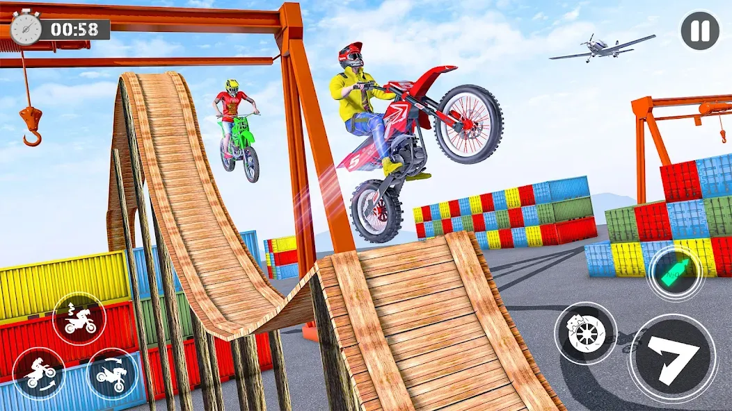 Взломанная Bike Stunt Race Tricks Master  [МОД Бесконечные деньги] — полная версия apk на Андроид screen 4