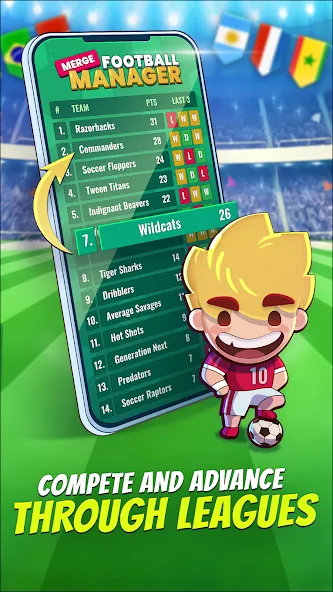 Взлом Merge Football Manager: Soccer (Мерж Футбол Менеджер)  [МОД Много денег] — полная версия apk на Андроид screen 3