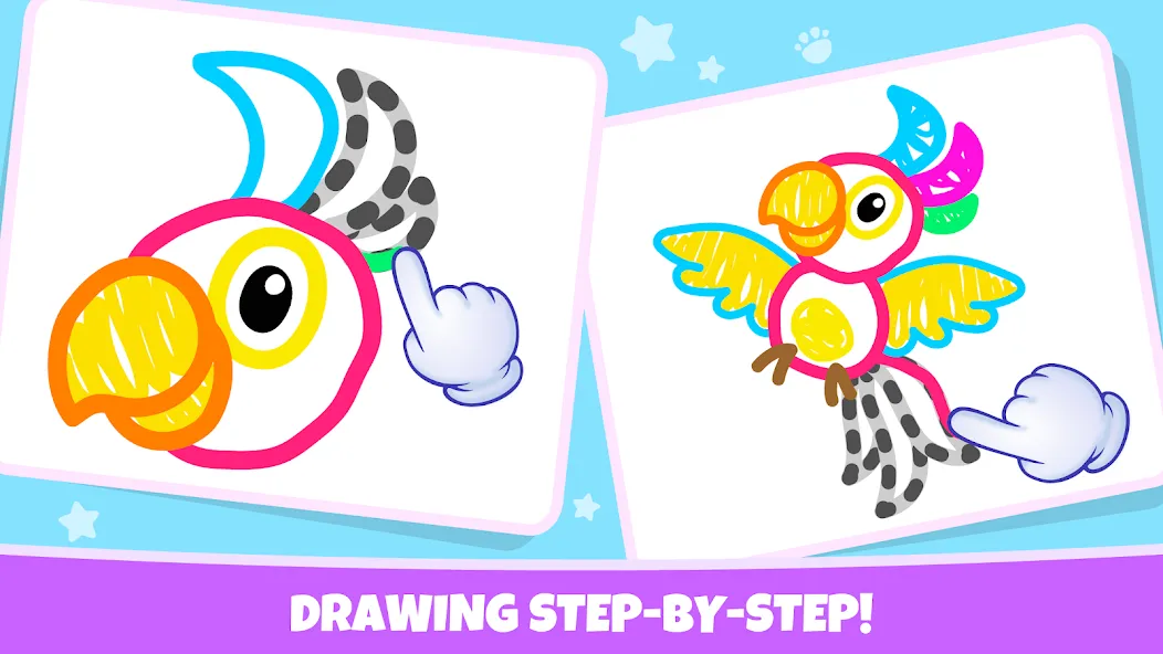 Взломанная Drawing for kids! Toddler draw  [МОД Все открыто] — полная версия apk на Андроид screen 3