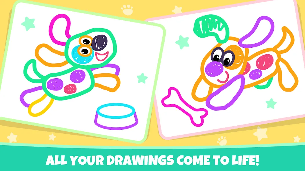 Взломанная Drawing for kids! Toddler draw  [МОД Все открыто] — полная версия apk на Андроид screen 4