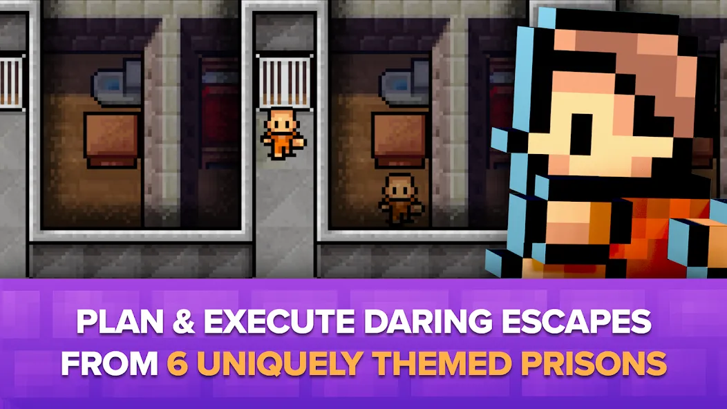 Взломанная The Escapists: Prison Escape – (Зе Эскейпистс)  [МОД Бесконечные монеты] — стабильная версия apk на Андроид screen 2