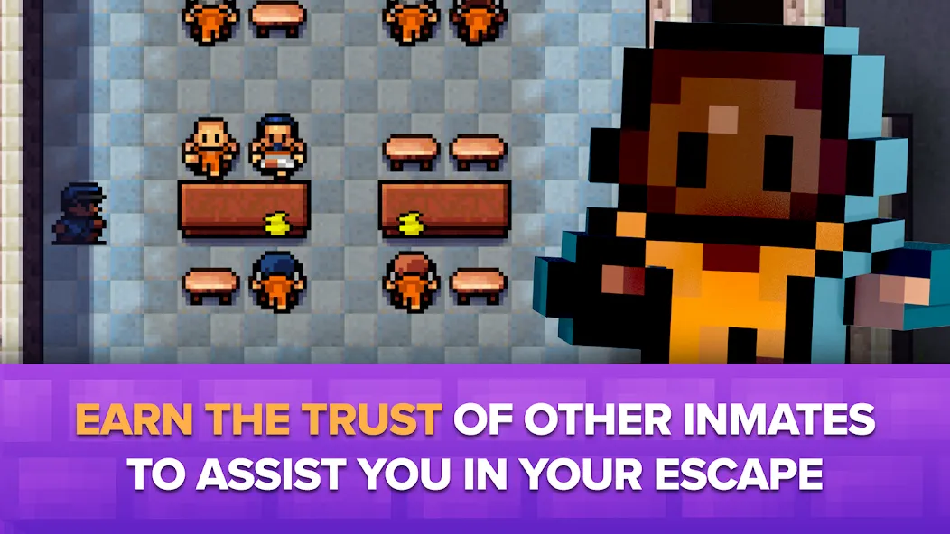 Взломанная The Escapists: Prison Escape – (Зе Эскейпистс)  [МОД Бесконечные монеты] — стабильная версия apk на Андроид screen 4