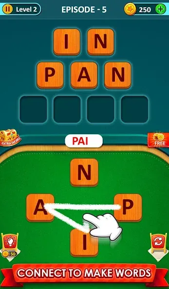 Скачать взломанную Word Game 2024 — Word Connect (Ворд Гейм 2023)  [МОД Unlocked] — полная версия apk на Андроид screen 1