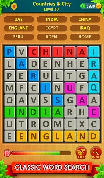 Скачать взломанную Word Game 2024 — Word Connect (Ворд Гейм 2023)  [МОД Unlocked] — полная версия apk на Андроид screen 2