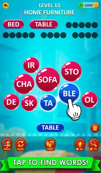 Скачать взломанную Word Game 2024 — Word Connect (Ворд Гейм 2023)  [МОД Unlocked] — полная версия apk на Андроид screen 4