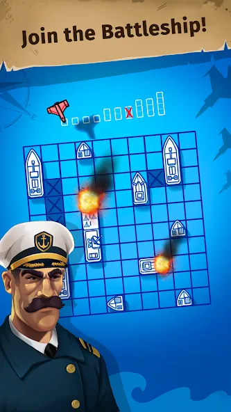 Взломанная Sink the Fleet — Sea War  [МОД Бесконечные деньги] — полная версия apk на Андроид screen 1