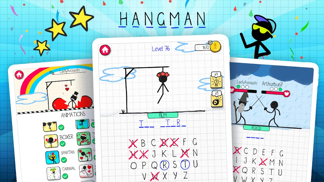 Взлом Hangman  [МОД Меню] — полная версия apk на Андроид screen 5