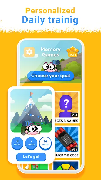 Взломанная Train your Brain. Memory Games  [МОД Бесконечные монеты] — последняя версия apk на Андроид screen 3