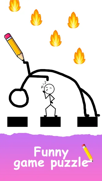 Взломанная Save The Stick: Draw 2 Save (эйв Зе Стикман)  [МОД Menu] — стабильная версия apk на Андроид screen 3