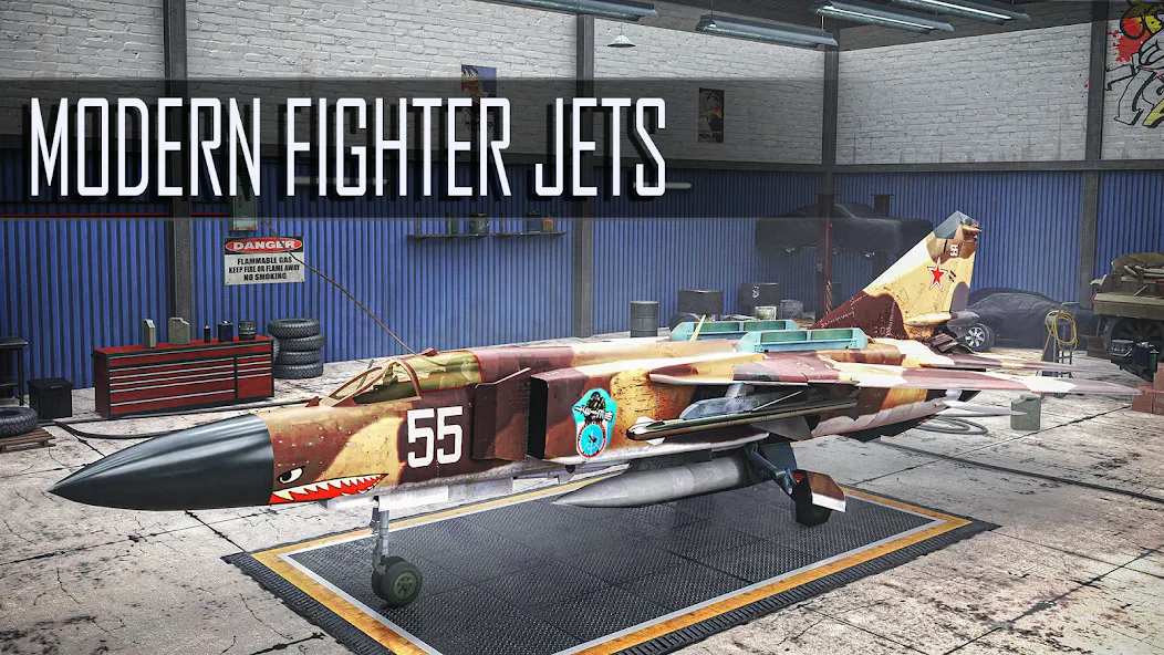 Взлом Jet Fighter: Sky Combat 3D (Джет Файтер)  [МОД Unlimited Money] — стабильная версия apk на Андроид screen 3