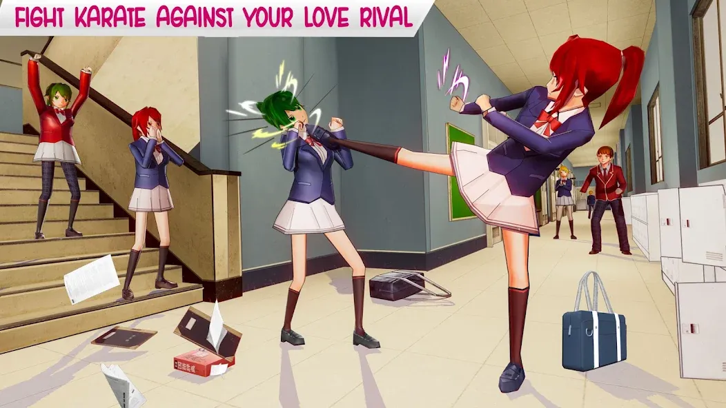 Взломанная Anime High School Life  [МОД Бесконечные деньги] — последняя версия apk на Андроид screen 1