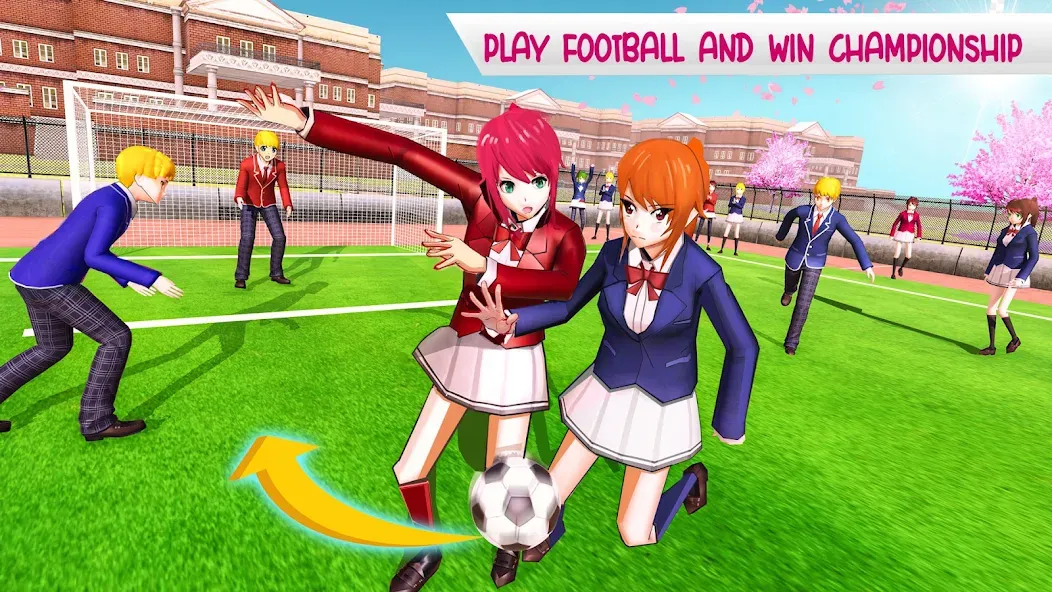 Взломанная Anime High School Life  [МОД Бесконечные деньги] — последняя версия apk на Андроид screen 3