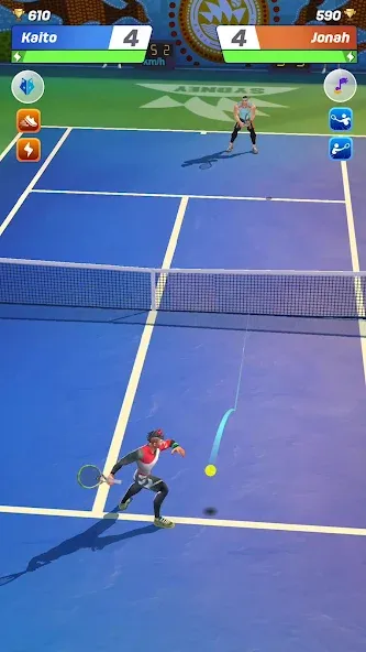 Скачать взлом Tennis Clash: Multiplayer Game (Теннис Клаш)  [МОД Много монет] — стабильная версия apk на Андроид screen 1