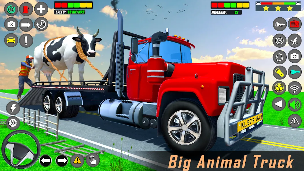 Скачать взломанную Animal Transport Driving Games (Домашний перевоз игры)  [МОД Все открыто] — стабильная версия apk на Андроид screen 1