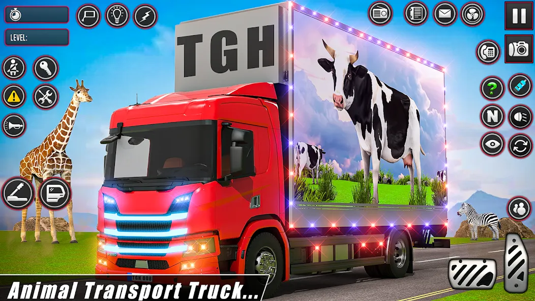 Скачать взломанную Animal Transport Driving Games (Домашний перевоз игры)  [МОД Все открыто] — стабильная версия apk на Андроид screen 4