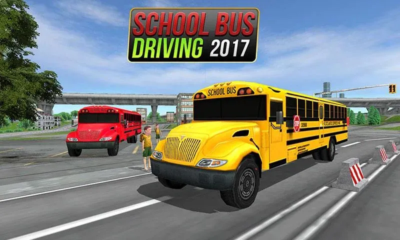 Скачать взломанную School Bus Driving Game  [МОД Бесконечные деньги] — полная версия apk на Андроид screen 1