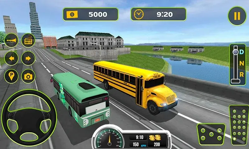 Скачать взломанную School Bus Driving Game  [МОД Бесконечные деньги] — полная версия apk на Андроид screen 2