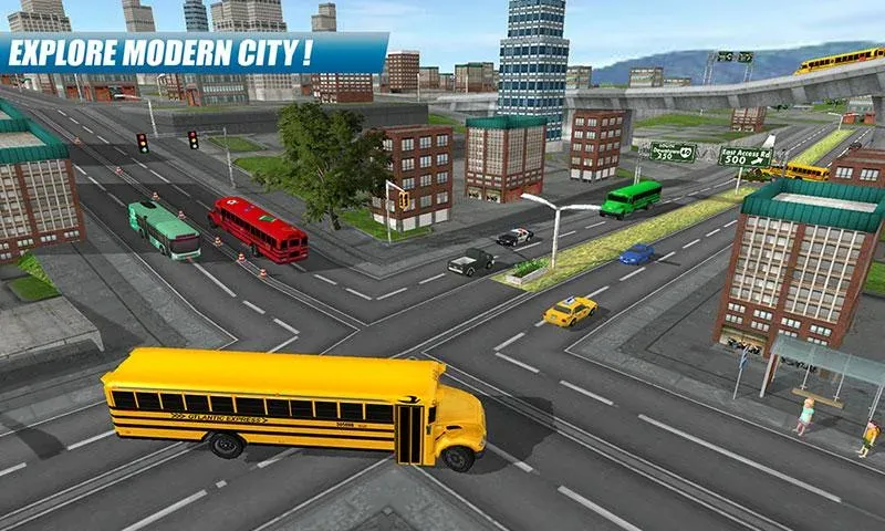 Скачать взломанную School Bus Driving Game  [МОД Бесконечные деньги] — полная версия apk на Андроид screen 3