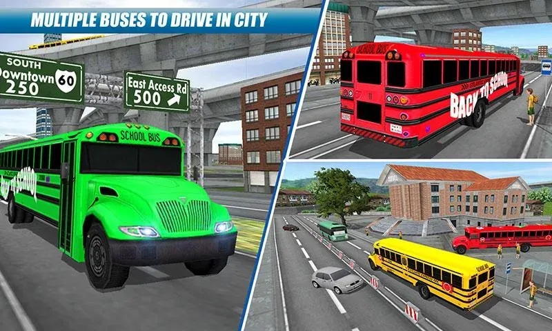 Скачать взломанную School Bus Driving Game  [МОД Бесконечные деньги] — полная версия apk на Андроид screen 4