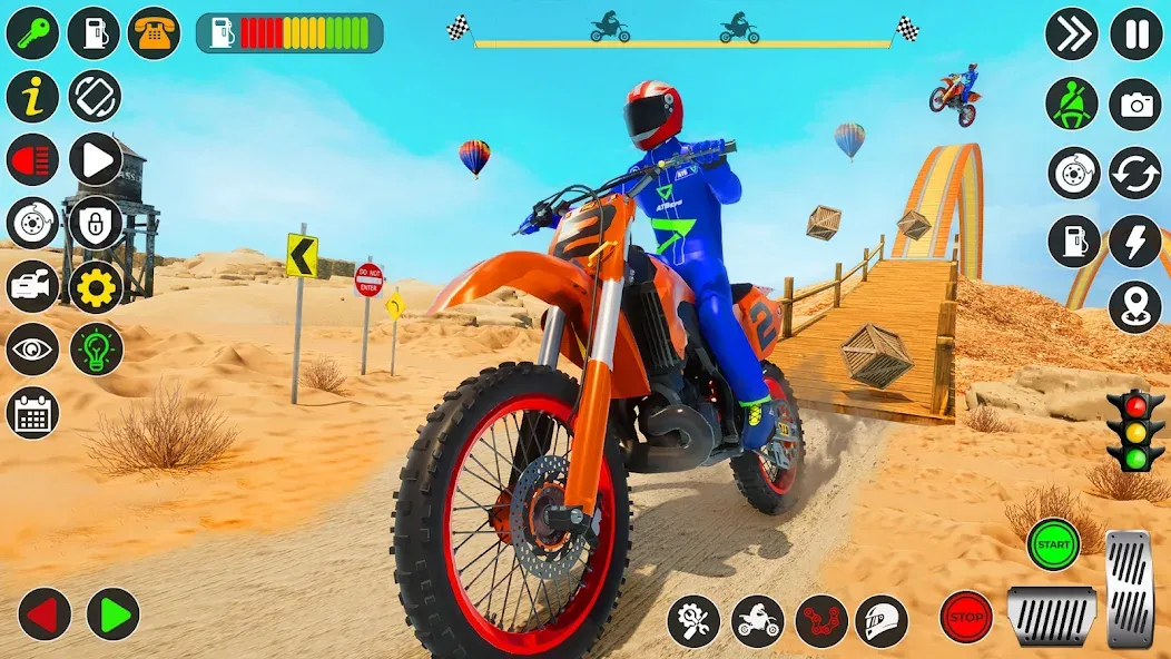 Взлом Bike Stunt Games Stunt Bike 3D (Байк стант рэмп игра Байк Джамп)  [МОД Menu] — полная версия apk на Андроид screen 2