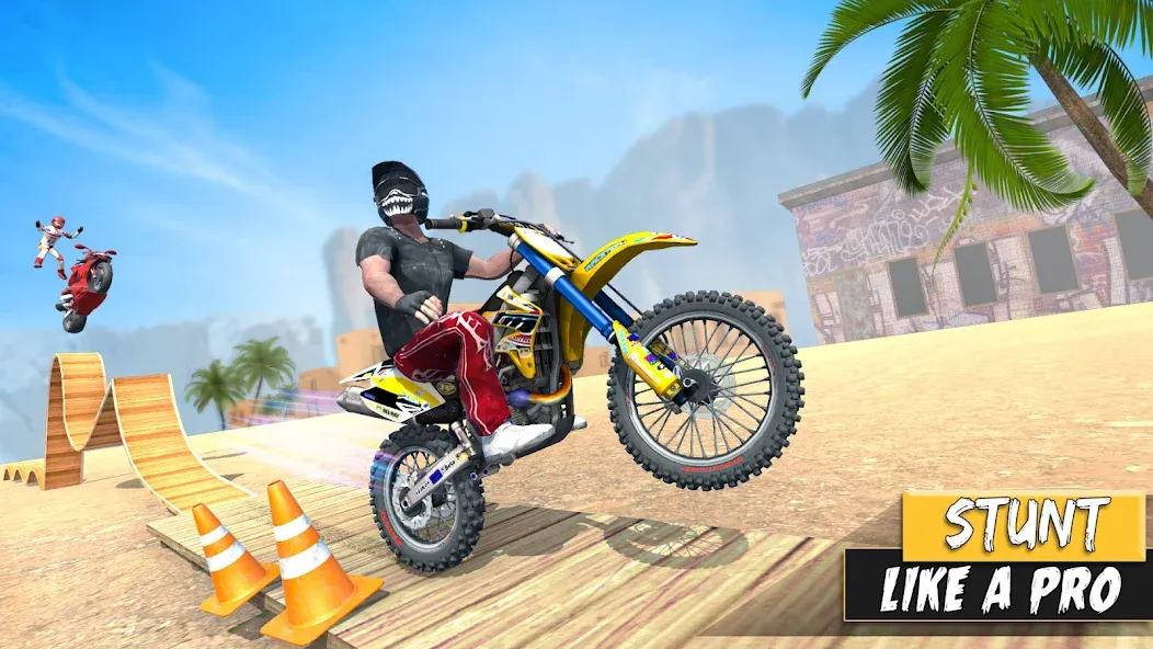 Взлом Bike Stunt Games Stunt Bike 3D (Байк стант рэмп игра Байк Джамп)  [МОД Menu] — полная версия apk на Андроид screen 4