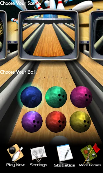 Скачать взломанную 3D Bowling  [МОД Все открыто] — полная версия apk на Андроид screen 1