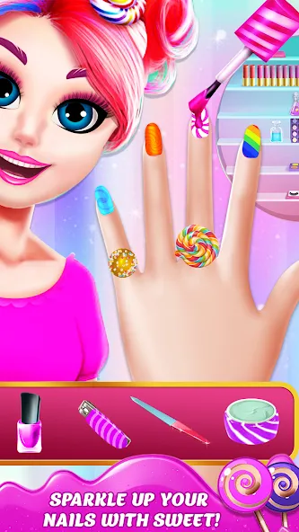 Скачать взлом DIY Candy Makeup-Beauty Salon (ДИУАИ Мейкап)  [МОД Unlocked] — полная версия apk на Андроид screen 3