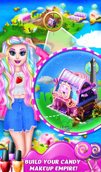 Скачать взлом DIY Candy Makeup-Beauty Salon (ДИУАИ Мейкап)  [МОД Unlocked] — полная версия apk на Андроид screen 4