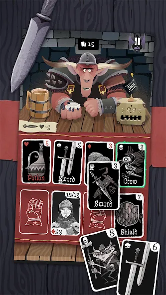 Взлом Card Crawl (Кард Кролл)  [МОД Много монет] — последняя версия apk на Андроид screen 1