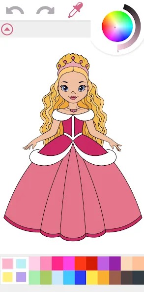 Взлом Princess Coloring Book Game  [МОД Бесконечные монеты] — полная версия apk на Андроид screen 1