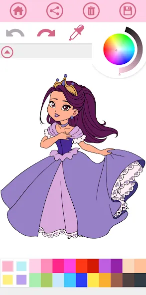 Взлом Princess Coloring Book Game  [МОД Бесконечные монеты] — полная версия apk на Андроид screen 3