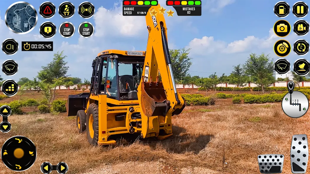 Скачать взломанную JCB Excavator Construction 3D  [МОД Mega Pack] — полная версия apk на Андроид screen 1