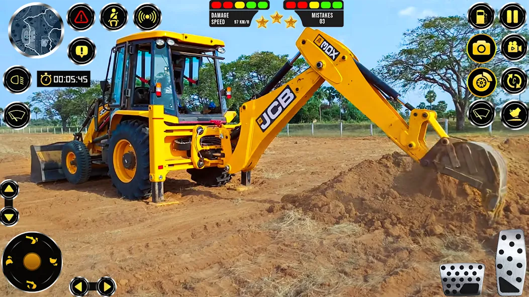 Скачать взломанную JCB Excavator Construction 3D  [МОД Mega Pack] — полная версия apk на Андроид screen 2