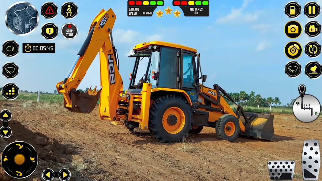 Скачать взломанную JCB Excavator Construction 3D  [МОД Mega Pack] — полная версия apk на Андроид screen 3