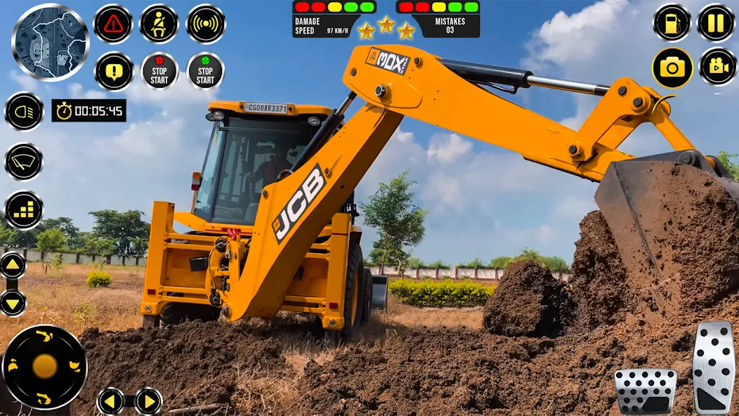 Скачать взломанную JCB Excavator Construction 3D  [МОД Mega Pack] — полная версия apk на Андроид screen 4